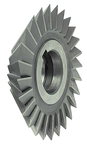 4 x 3/4 x 1-1/4 - HSS - 60 Degree - Double Angle Milling Cutter - 20T - TiCN Coated - Benchmark Tooling