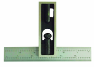 #DS6EM - 6" - Inch/Metric Graduation - Double Square - Benchmark Tooling