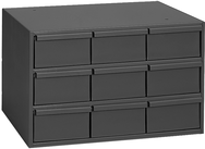 10-7/8 x 11-5/8 x 17-1/4'' (9 Compartments) - Steel Modular Parts Cabinet - Benchmark Tooling