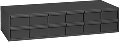 11-5/8" Deep - Steel - 12 Drawer Cabinet - for small part storage - Gray - Benchmark Tooling
