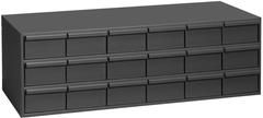 11-5/8" Deep - Steel - 18 Drawer Cabinet - for small part storage - Gray - Benchmark Tooling