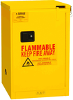 4 Gallon - All Welded - FM Approved - Flammable Safety Cabinet - Self-closing Doors - 1 Shelf - Safety Yellow - Benchmark Tooling