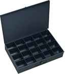 18 x 12 x 3'' - 20 Compartment Steel Boxes - Benchmark Tooling