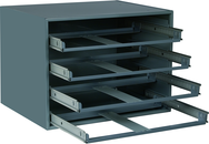 20 x 15-3/4 x 15'' - Steel Rack for Steel Compartment Boxes - Benchmark Tooling