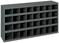 9" Deep Bin - Steel - Cabinet - 32 opening bin - for small part storage - Gray - Benchmark Tooling