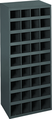 12" Deep Bin - Steel - Cabinet - 36 opening bin - for small part storage - Gray - Benchmark Tooling