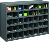 23-7/8 x 12 x 33-3/4'' (40 Compartments) - Steel Compartment Bin Cabinet - Benchmark Tooling