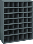 42 x 12 x 33-3/4'' (42 Compartments) - Steel Compartment Bin Cabinet - Benchmark Tooling