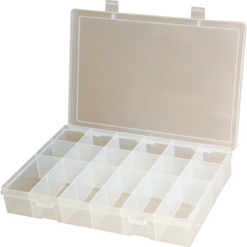 18 COMPARTMENT BOX CLEAR - Benchmark Tooling