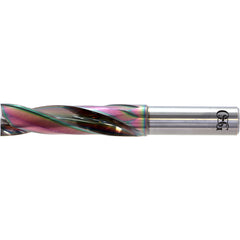14.6 mm Dia. × 12 mm Shank × 64 mm Flute Length × 110 mm OAL, 2xD, EgiAs, 2 Flute, No, Solid Carbide Drill - Exact Industrial Supply