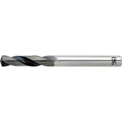2.7 mm Dia. × 3 mm Shank × 17 mm Flute Length × 66 mm OAL, 3xD, WXL, 2 Flute, Coolant Thru, Solid Carbide Drill - Exact Industrial Supply