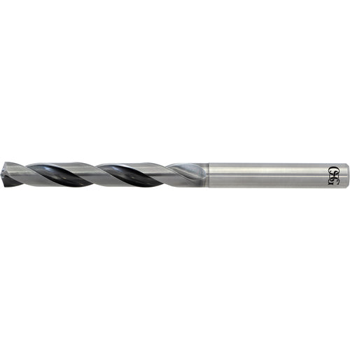 6.3 mm Dia. × 8 mm Shank × 51 mm Flute Length × 109 mm OAL, 5xD, WXL, 2 Flute, Coolant Thru, Solid Carbide Drill - Exact Industrial Supply