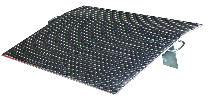Aluminum Dockplates - #E4860 - 1800 lb Load Capacity - Not for use with fork trucks - Benchmark Tooling