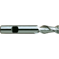 10 × 10 × 60 × 110 mm 2 Flute Square End Carbide End Mill-Plain Shank - Exact Industrial Supply