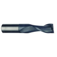 3/4 Dia. x 5 Overall Length 2-Flute Square End Solid Carbide SE End Mill-Round Shank-Center Cut-Uncoated - Benchmark Tooling