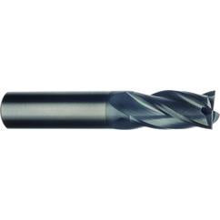 11/16" Dia. - 1-1/2" LOC - 4" OAL - 4 FL Carbide End Mill-AlTiN - Benchmark Tooling