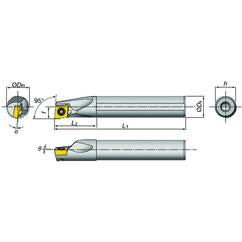 E16-SDXXL2-D20 Indexable Coolant Thru Boring Bar - Benchmark Tooling