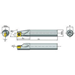 E16-SDXXR2-D20 Indexable Coolant Thru Boring Bar - Benchmark Tooling