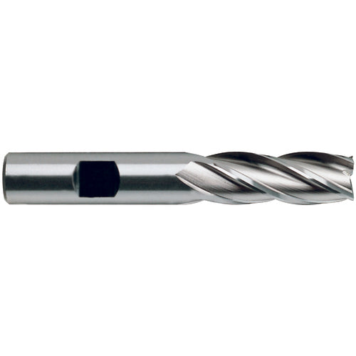 19/64″ × 3/8″ × 3/4″ × 2 1/2″ 4 Flute Square End HSSCo8 End Mill-Flat Shank - Uncoated - Benchmark Tooling