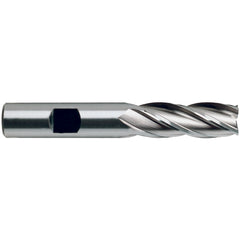 1/4″ × 3/8″ × 5/8″ × 2 7/16″ 4 Flute Square End HSSCo8 End Mill-Flat Shank - Uncoated - Benchmark Tooling