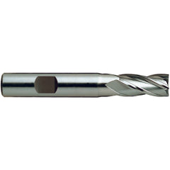 5/16″ × 3/8″ × 3/4″ × 2 1/2″ 4 Flute Square End HSS End Mill-Flat Shank - Benchmark Tooling