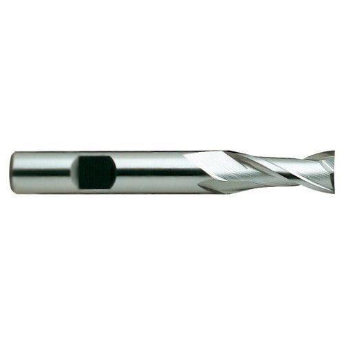 1/8″ × 3/8″ × 3/8″ × 2 5/16″ 2 Flute Square End HSS End Mill-Flat Shank - Benchmark Tooling