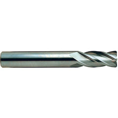 12 × 12 × 18 × 80 mm 4 Flute 1.5mm C/R Carbide End Mill-Plain Shank - Exact Industrial Supply