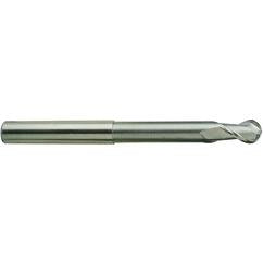 1/4 X 1/4 X 4 N.240 2Fl H-37 Ball Extended Neck Alu-Power TiCN-Coated EM - - Benchmark Tooling