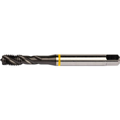 M24x3.0 HSS-E PM 4 Flute 6H 40 Degree Yellow Shark Machine Tap Spiral Flute-TiAlN/Top E-code # E624M24 - Exact Industrial Supply