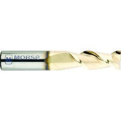5/8" Dia. - 1-5/8" LOC - 3-1/2" OAL - .007 - .010 Radius 2 FL Carbide S/E HP End Mill-Bright - Benchmark Tooling