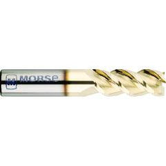 1" Dia. - 4" OAL - Ball Nose-Solid Carbide - ZrN-Ball Nose End Mill-2 FL - Benchmark Tooling