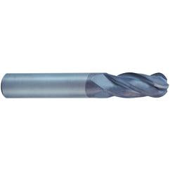 1/4 X 1/4 X 3/4 X 2-1/2 4Fl Reg SE Ball CBD Diamond Coated EM - - Benchmark Tooling