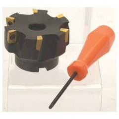 2-1/2" Dia. 90 Degree Face Mill - Uses APKT 1604 Inserts - Benchmark Tooling