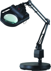 LED Illuminated Magnifier - 45" Articulating Arm - Adjustable Clamp Base - Benchmark Tooling