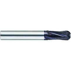 1/4 X 1/4 X 3/4 X 2-1/2 3Fl Reg Fine Ball Rougher X-Power Carbide End Mill - Benchmark Tooling