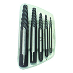 5 Pieces - Spiral Screw Extractor Set - Benchmark Tooling