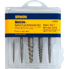 5 Pieces - Spiral Flute Screw Extractor Set - Benchmark Tooling