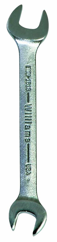 21.0 x 24mm - Chrome Satin Finish Open End Wrench - Benchmark Tooling