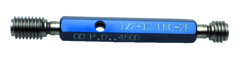 1-8 NC - Class 2B - Double End Thread Plug Gage with Handle - Benchmark Tooling