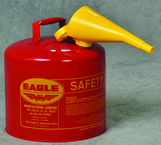 5 GAL TYPE I SAFETY CAN W/FUNNEL - Benchmark Tooling