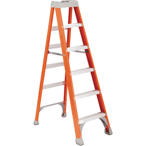 Fiberglass Step Ladder 6 Steps - Exact Industrial Supply