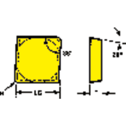 MEC 632 Grade PC5M - Milling Insert - Benchmark Tooling