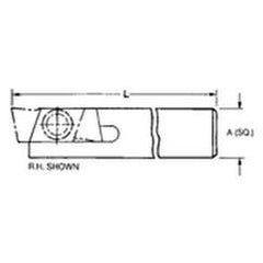 THE1616R - 16mm x 16mm SH - Mini Groove Toolholder - Benchmark Tooling