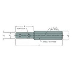 BBS-375/1500 - 3/8" Sleeve - 1-1/2" Shank - Steel Boring Bar Sleeve - Benchmark Tooling