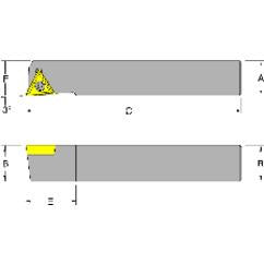 STNCR08-2J - 1/2 x 1/2" SH - RH - Turning Toolholder - Benchmark Tooling