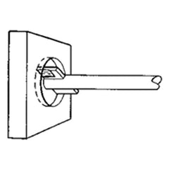 ‎1/4 Screw Size-4 OAL-HSS-Multi-Tool-Forward Blade Counterbore