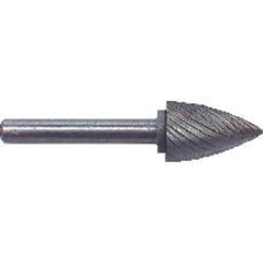 1/2 × 3/4 × 1/4″ SH Tree Pt End Shape - HSS - Burr - Benchmark Tooling