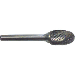 1/4 EdgeHog Elliptical Miniature Carbide Bur SE-51 Std Alt. Diamond(Double) - Benchmark Tooling