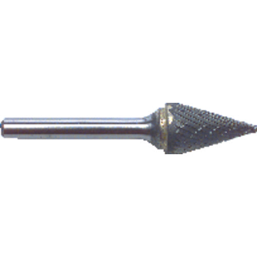 1/4 EdgeHog Conical Miniature Carbide Bur SM-51 Std Alt. Diamond(Double) - Benchmark Tooling