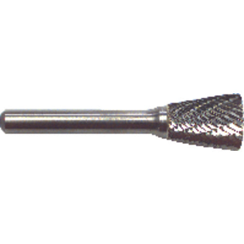 1/4 EdgeHog Back Taper Miniature Carbide Bur SN-51 Std Alt. Diamond(Double) - Benchmark Tooling